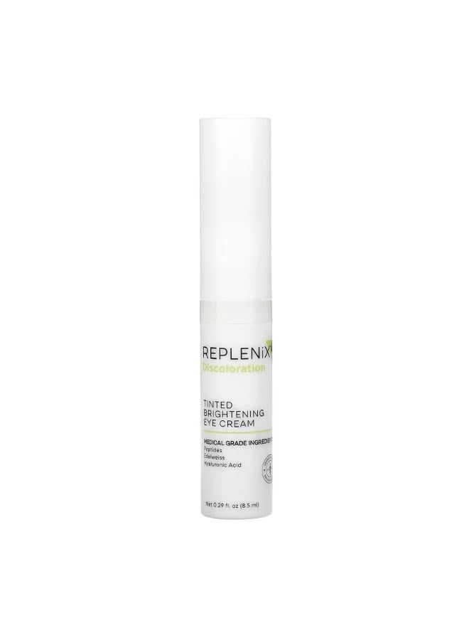 Replenix Discoloration Tinted Brightening Eye Cream Fragrance Free  0.29 fl oz 8.5 ml - Image 1