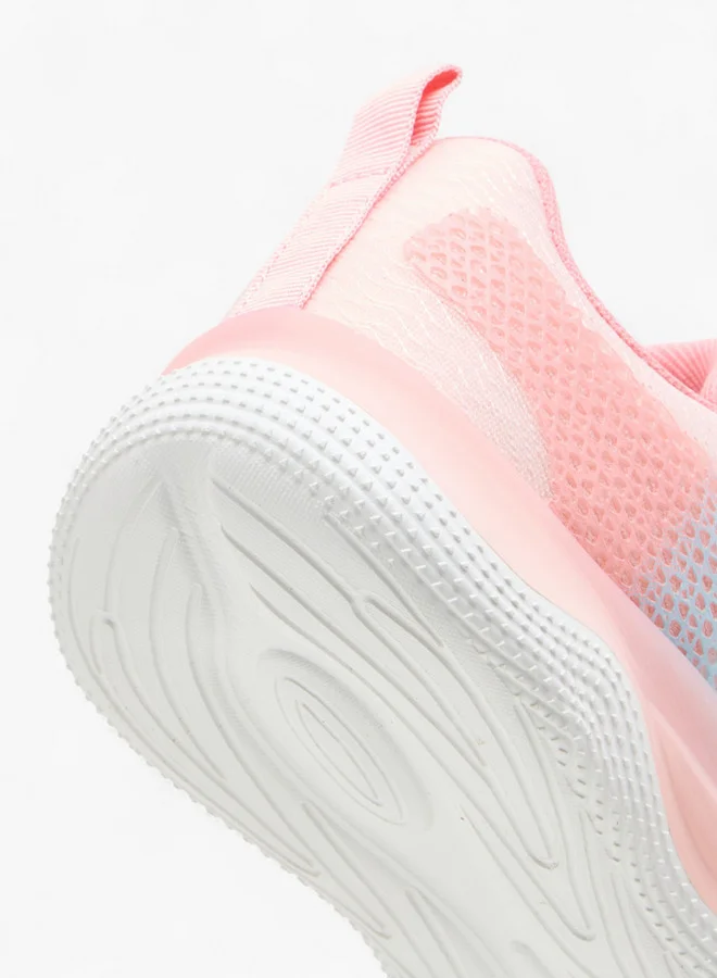 Kappa Girls' Logo Print Sports Shoes with Hook and Loop Closure