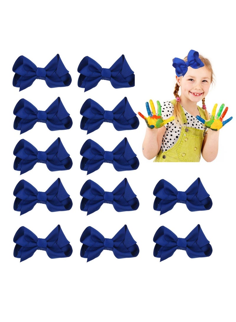 Excefore Hair Clips, Girls Small Hair Bows Grosgrain Ribbon Boutique Bows Clip Bow Tie Lovely Colorful Barrettes Hairpins Hair Accessories - Image 1