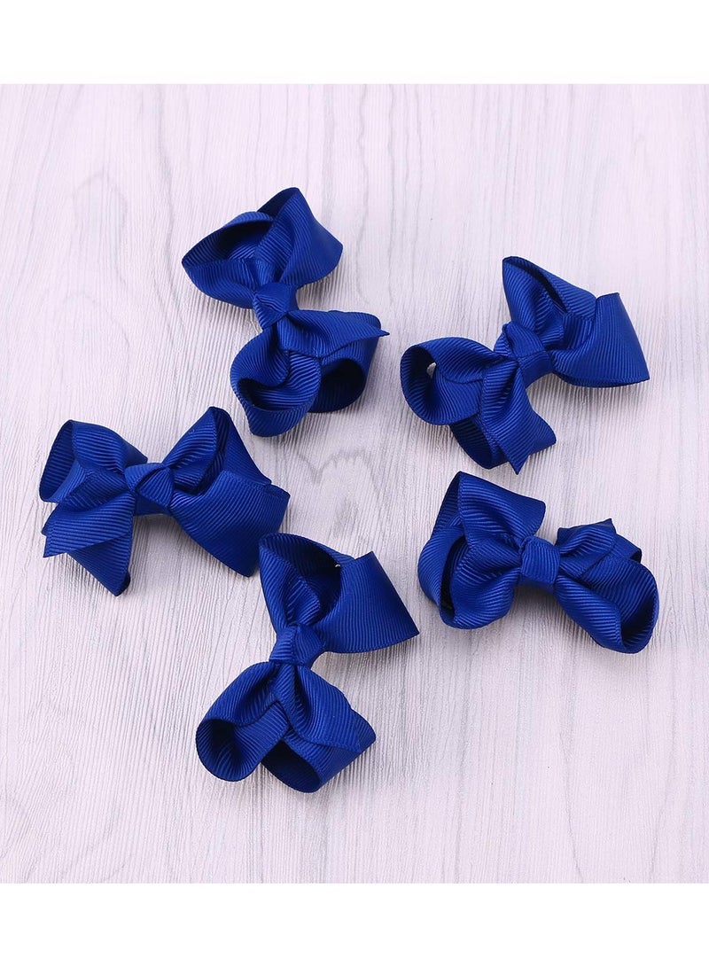 Excefore Hair Clips, Girls Small Hair Bows Grosgrain Ribbon Boutique Bows Clip Bow Tie Lovely Colorful Barrettes Hairpins Hair Accessories - Image 4
