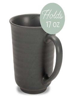 Elanze Designs Black Matte Glaze Finish 17 ounce Stoneware Coffee Cup Mugs Set of 4 - pzsku/ZF21BE8A735BCC44CF016Z/45/_/1693217643/2fa29c22-ef50-4396-8251-3f516ae2fafd