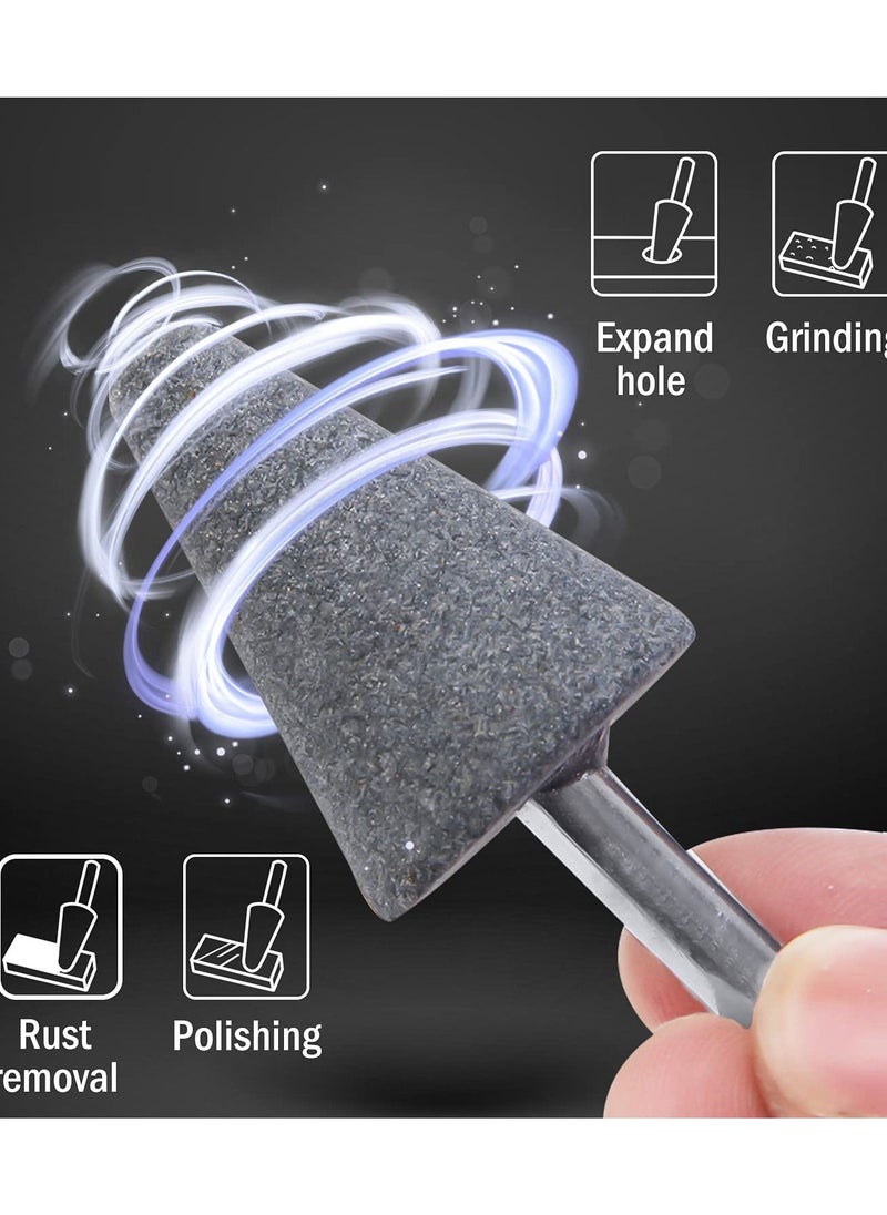 DEFAONS - Defaons Grinding stone Set Of 5 Pcs Stone Rotary Grinding Bits with 1/4 Inch Shank - Image 1