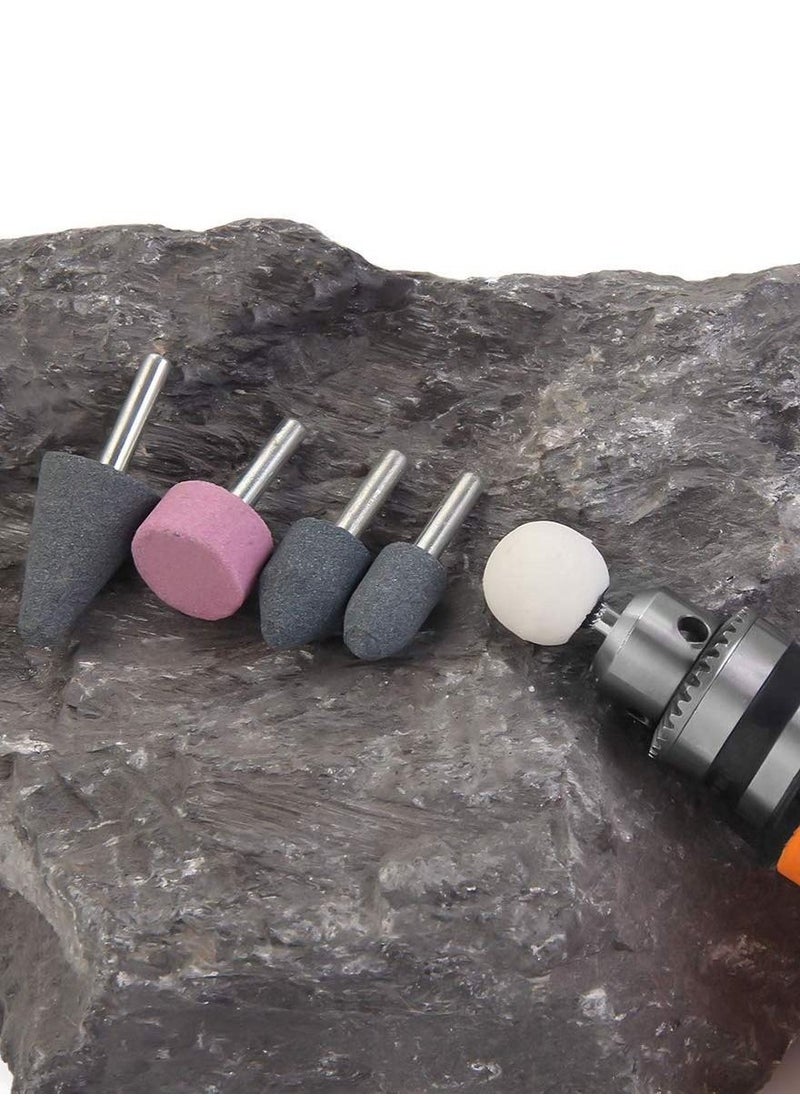 DEFAONS - Defaons Grinding stone Set Of 5 Pcs Stone Rotary Grinding Bits with 1/4 Inch Shank - Image 1