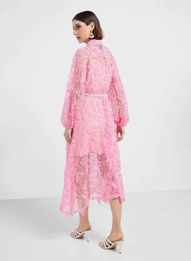 ELLA Lace Midi Dress - Image 2