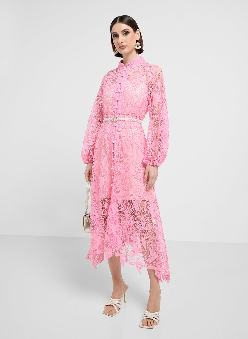 ELLA Lace Midi Dress - Image 4