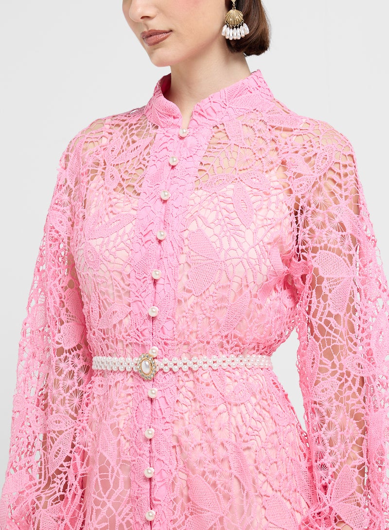 ELLA Lace Midi Dress - Image 3