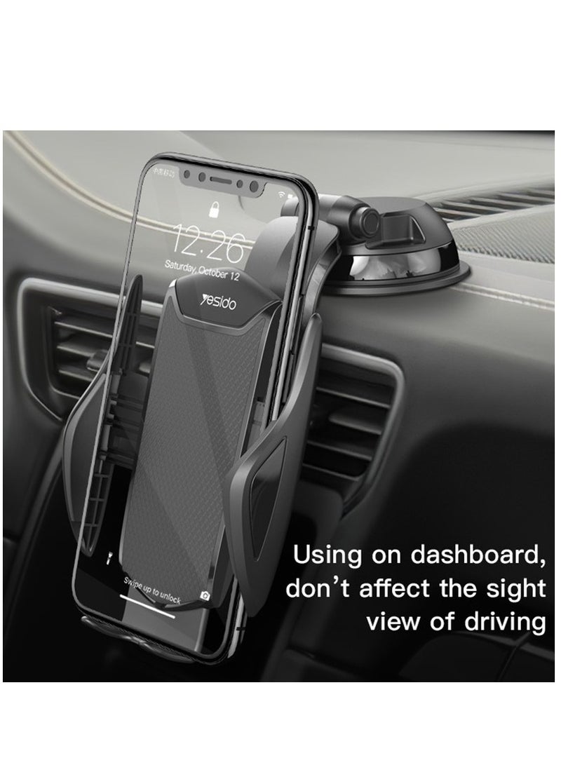 Yesido C99 Car Center Console Suction Cup Mobile Phone Navigation Holder (Black) - Image 5