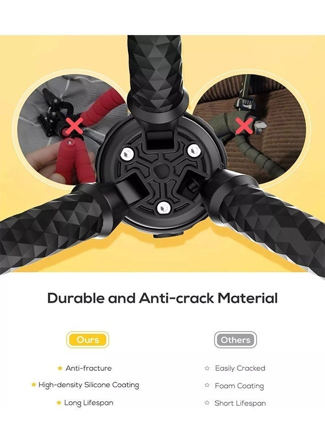 Jmary MT-25 - Table Top Mini Portable Flexible Tripod Stand for Mobile Phones and DSLR & Digital Cameras - Coming with Universal Mobile Phone Holder - Image 3