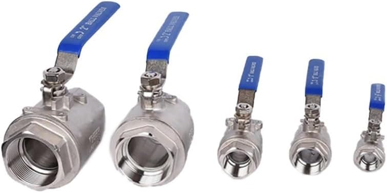 1 1 2 Inch Stainless Steel SS304 BSP Thread Two Piece Ball Valve - Image 3