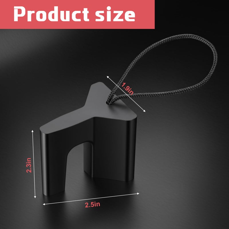 AceOrbit 1 Pcs Over The Hinge Door Stopper Plastic Residential Door Holder for Office School Home Commercial Use Hospitals Hotels, Safe and Anti Pinch Design, Can Fix Tension Hinged Doors - Image 2