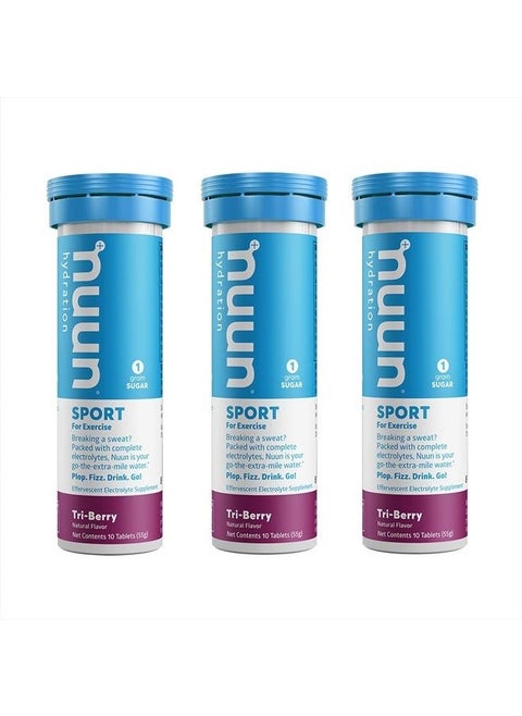 Active: Tri-Berry Electrolyte Enhanced Drink Tablets, 10 Count (Pack of 3)