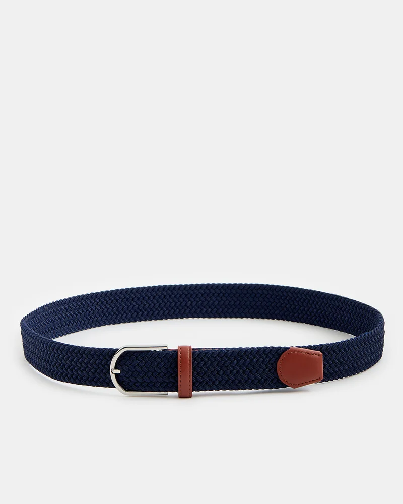 Redtag Men Navy Casual Elastic Belt