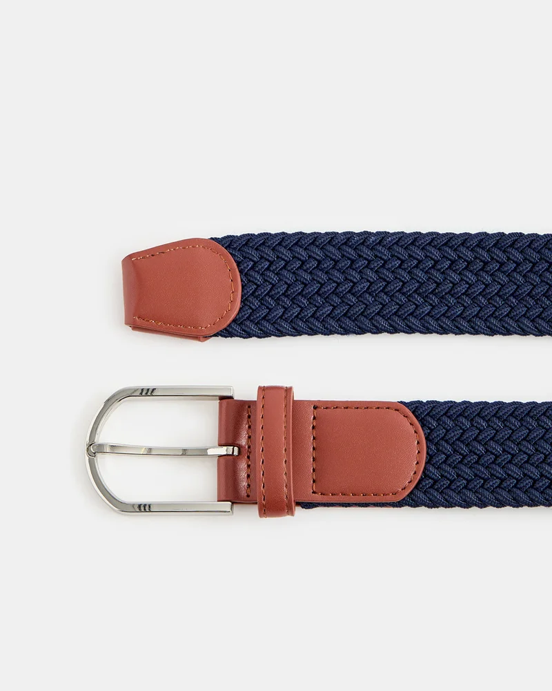 Redtag Men Navy Casual Elastic Belt