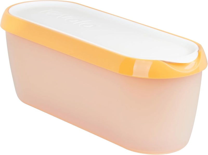 توفولو علبة آيس كريم Glide-A-Scoop، بنكهة “Sunburst”، خالية من مادة BPA، مناسبة لتخزين الآيس كريم في الفريزر، صغيرة الحجم وآمنة للاستخدام في غسالة الأطباق (سعة 1.5 لتر). - Image 1