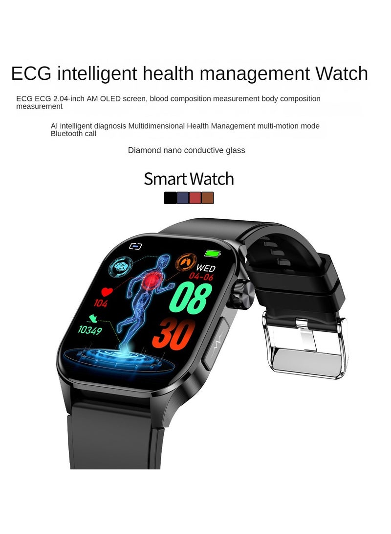 AROAQ Et580 Smart Watch, Durable Elegant Bluetooth Calling Smart Watch, Amoled Display Fitness Tracker Watch With Blood Pressure Blood Sugar Monitoring, (Vinyl) - Image 3