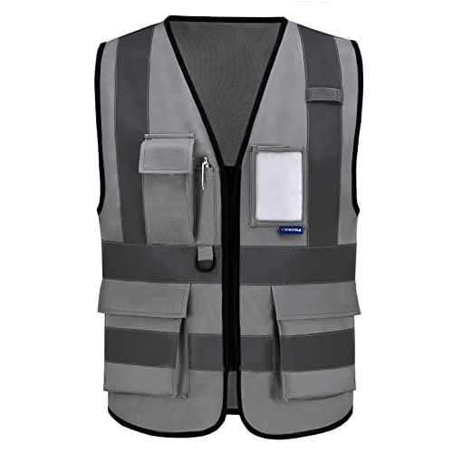 ASAFETY A-SAFETY 4XL 5XL grey vest construction - Image 1