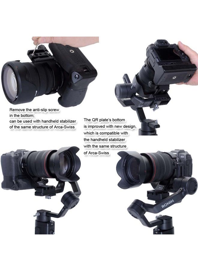 iShoot - CNC Metal Tripod Mount Ring Lens Collar Compatible with Canon RF 24-70mm F2.8L is USM, Lens Support Holder Bracket Bottom is Arca-Swiss Fit Quick Release Plate Dovetail Groove - Image 1