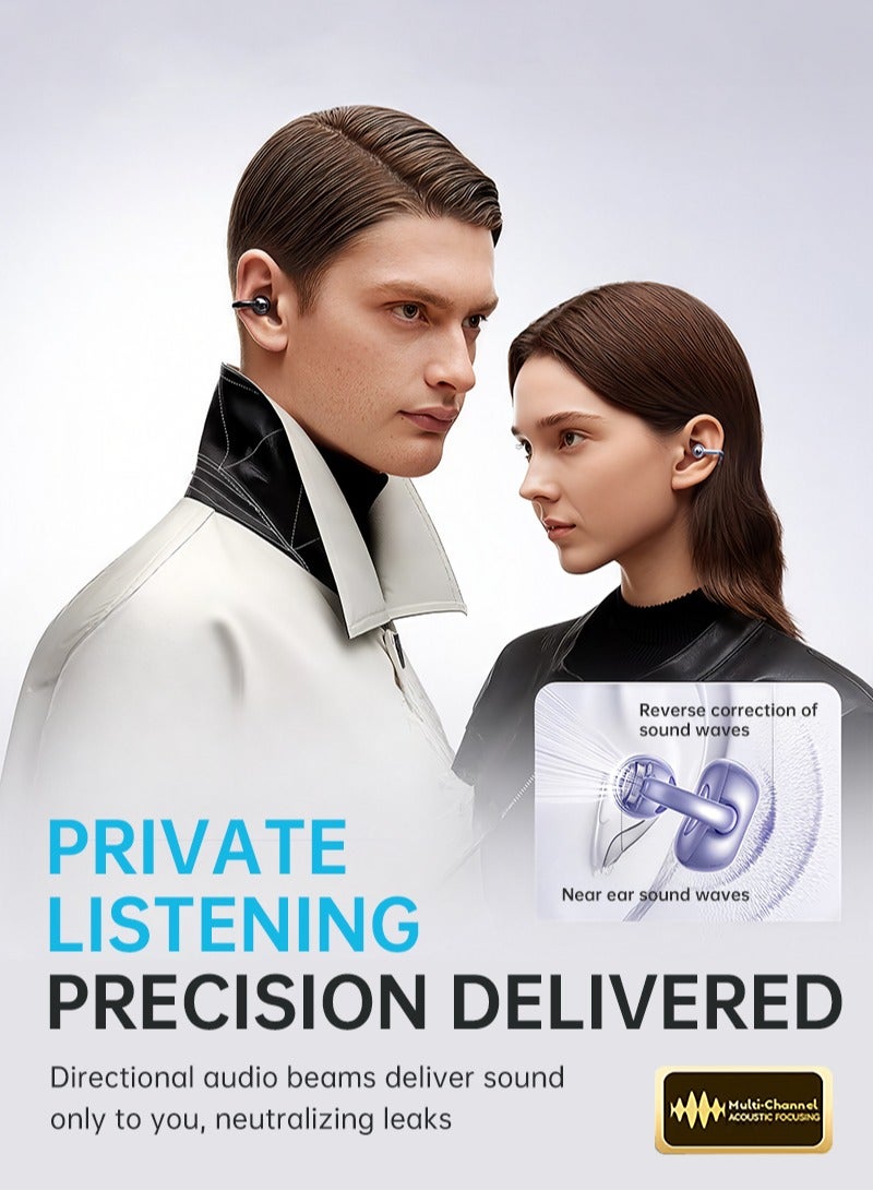 sanag S6S Pro Open-Ear Bluetooth Headphones, 4g Ultra-Light, 50H Battery, Immersive Sound, IPX4 Waterproof, Smart App Control - Image 5