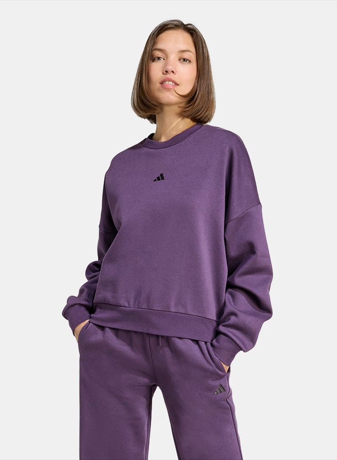 Adidas Essentials Small Logo Feelcozy Sweatshirt - Image 4