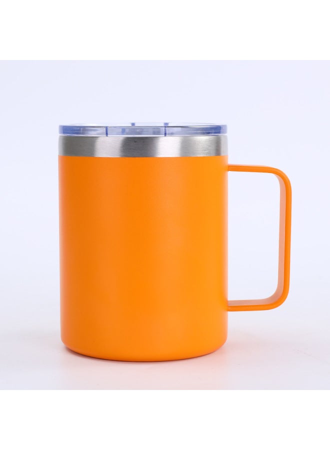 304 Stainless Steel 12oz Mug Double Layer Vacuum Office Handle Cup Household Portable Coffee Thermos Cup