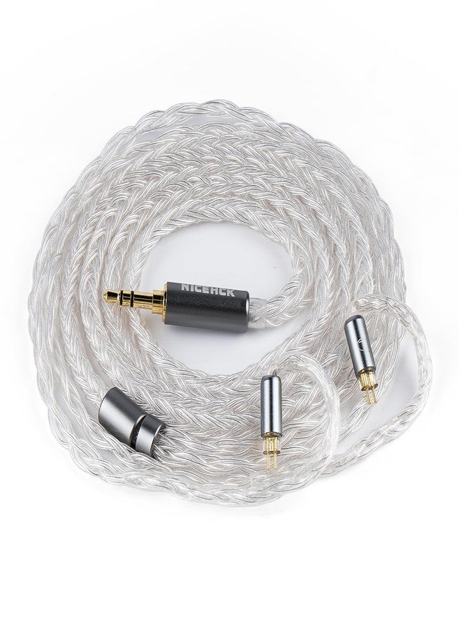 NICEHCK IcyMoon 16 Core OCC+Silver Plated OFC IEM Cable: MMCX/QDC/0.78mm 2Pin Earphone Cable for in Ear Monitor with 3.5/2.5/4.4mm Plug, for DB2, ZS10 Pro, ZST IEMs - Image 1