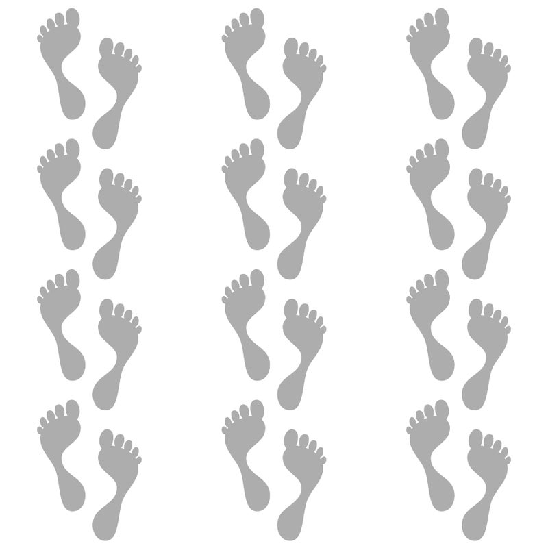 CAOCAOOO Black Footprints Stickers for Floor Foot Decals Wall Stickers Party Decor12 Pairs