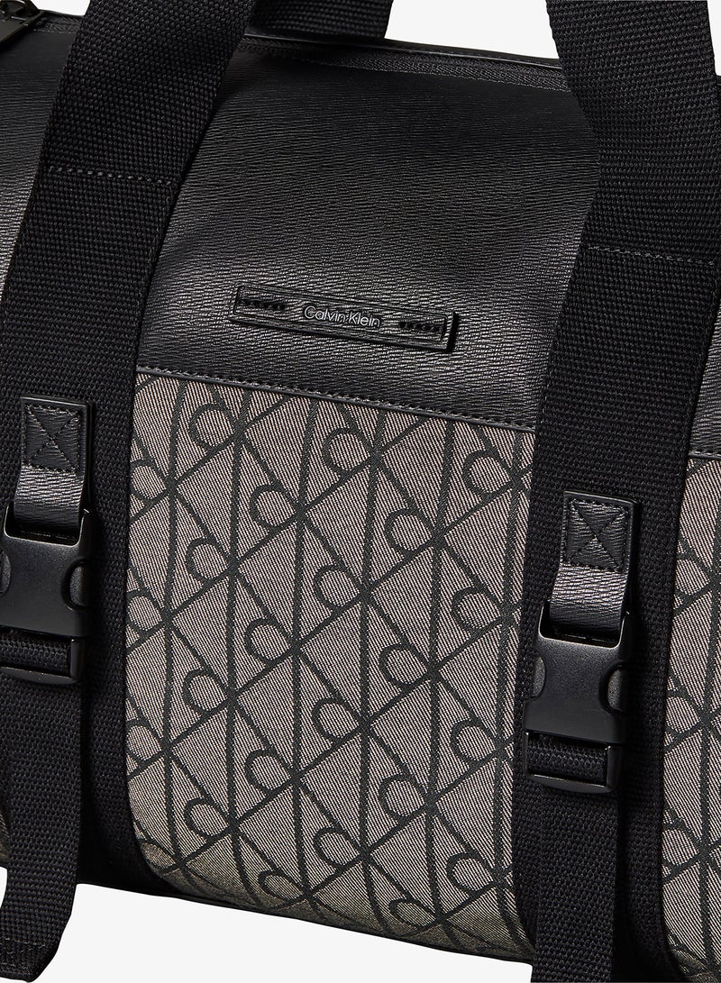 CALVIN KLEIN Emblem Jacquard Duffle Bag - Image 3