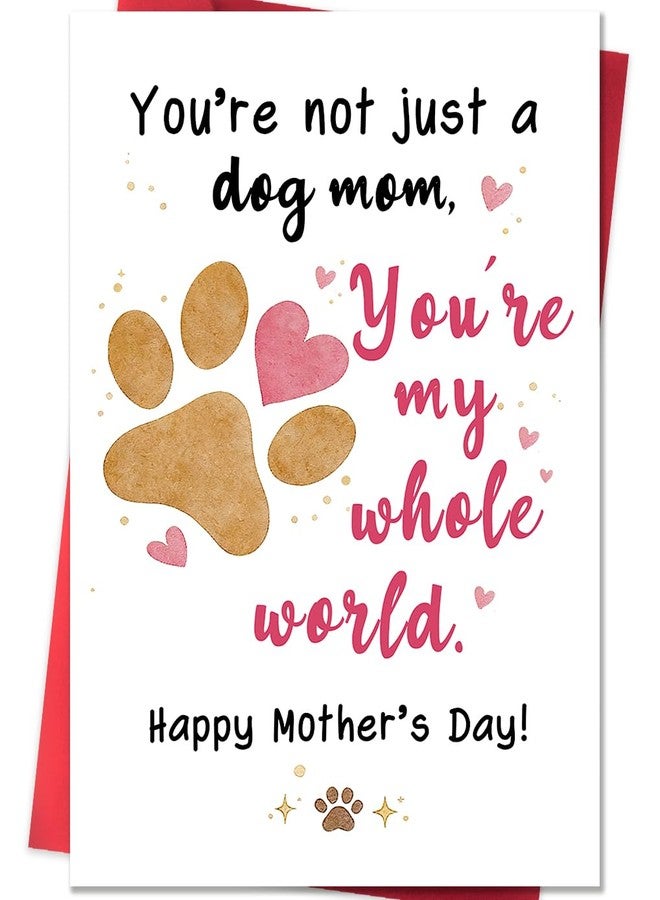 Beixian Dog Mom Mother's Day Card, Happy Mother's Day Dog Mom Gift, Cute Mother's Day Card from Dog for Pet Lovers - Image 1