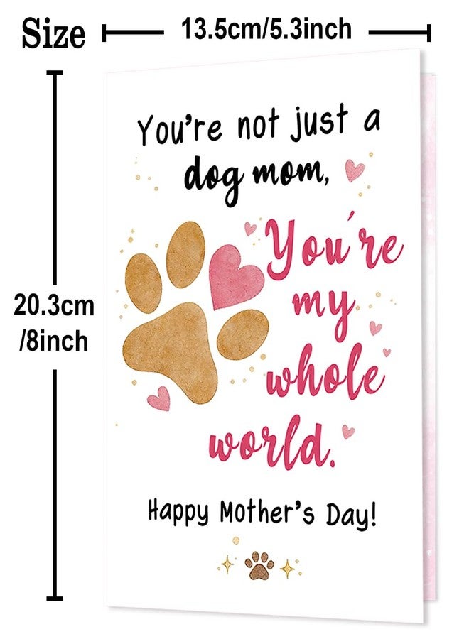 Beixian Dog Mom Mother's Day Card, Happy Mother's Day Dog Mom Gift, Cute Mother's Day Card from Dog for Pet Lovers - Image 3