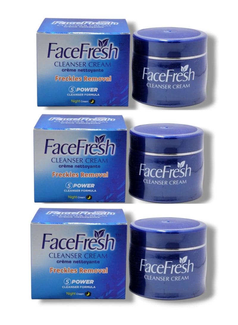 Face Fresh Cleanser Cream 30g – Deep Clean, Brighten & Refresh – Pack of 3 - Image 1
