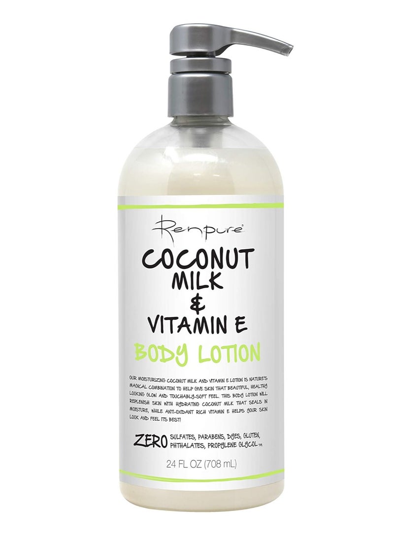Renpure - Coconut Milk & Vitamin E Body Lotion 24oz - Image 1