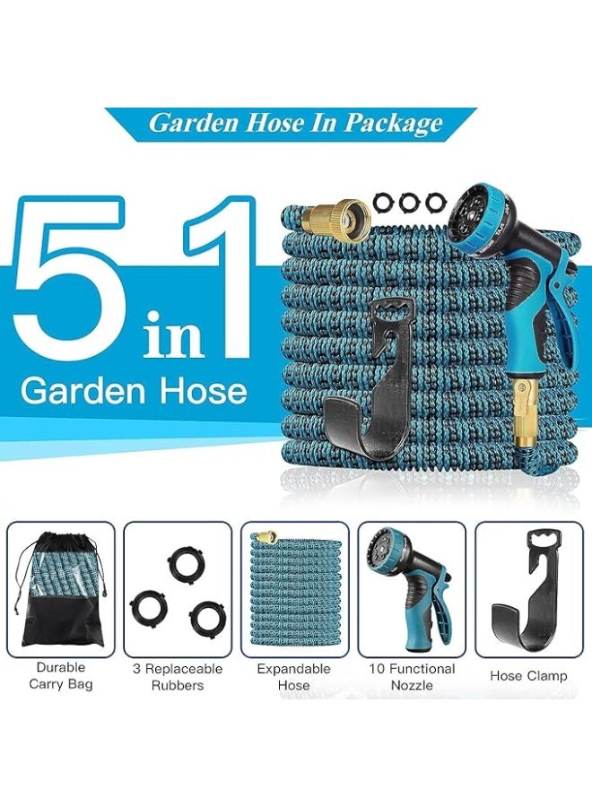 TOP ONE Garden Hose, 50ft Expandable Water Hose, Green Garden Hose with Multi Style Sprayer,Water hose for all gardening needs and outdoor activities , High Quality Green Garden Hose - Image 2