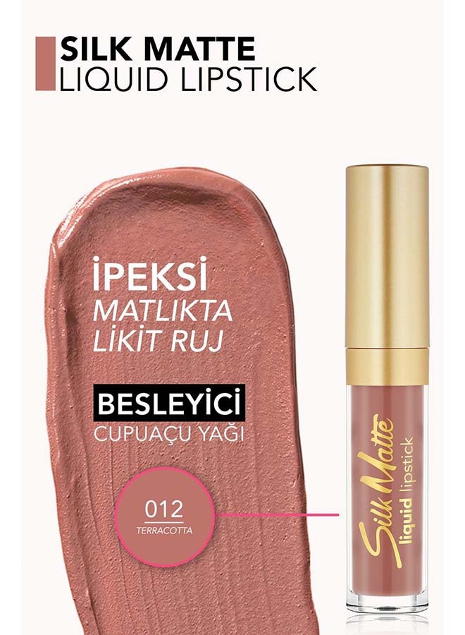 flormar Silk Matte Lipstick - 012 TERRACOTTA - Image 3