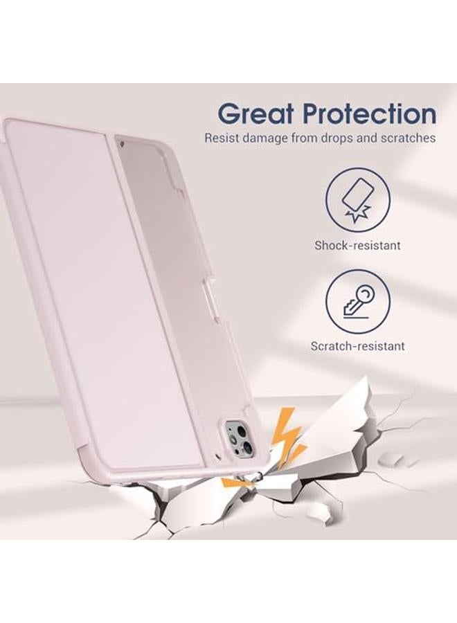 Procases Smart Cover For Ipad Pro 11 Inch Case M4 2024 Slim Stand Protective Case Folio Cover For Ipad Pro 11" M4 5Th Generation 2024 Pink - Image 4