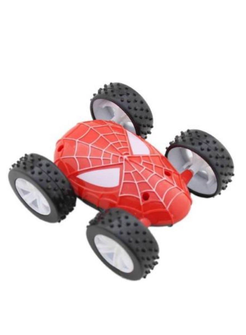 عدد 3 قطعة سيارة بتصميم شخصية سبايدر مان المحببه للاطفال   حركات بهلوانية متعددة الالوان - Image 3