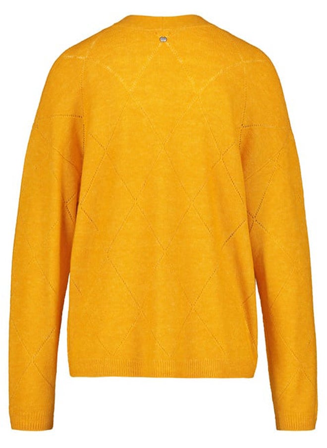 GERRY WEBER - Open cardigan with openwork details and a percentage of wool - Image 1