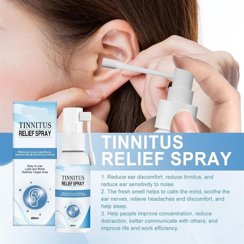 Tinnitus Relief Spray, Calming Ear Spray for Noise Reduction & Tinnitus Support, Gentle Formula to Improve Focus, Sleep, and Reduce Ear Discomfort, 60ml - Image 3