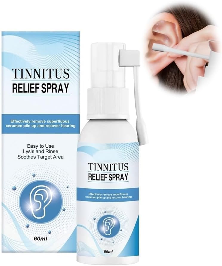Tinnitus Relief Spray, Calming Ear Spray for Noise Reduction & Tinnitus Support, Gentle Formula to Improve Focus, Sleep, and Reduce Ear Discomfort, 60ml - Image 1