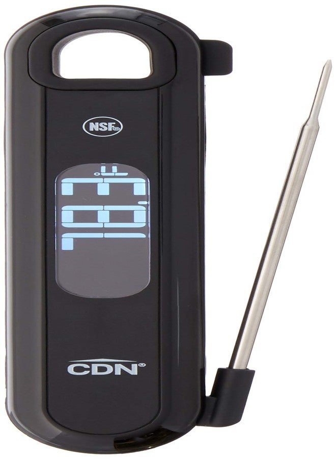 CDN DTF572 ProAccurate® Digital Thermometer - Folding Thermocouple Thermometer - Backlit Easy to Read Display - Stainless Steel Thin Tip Probe, Black - Image 3