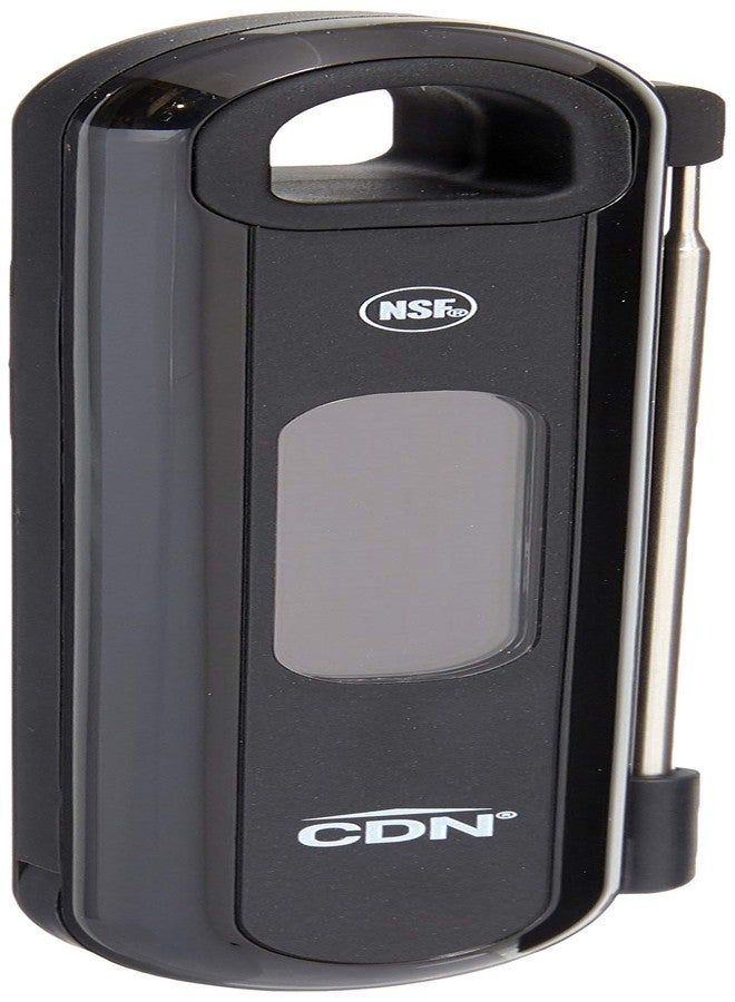 CDN DTF572 ProAccurate® Digital Thermometer - Folding Thermocouple Thermometer - Backlit Easy to Read Display - Stainless Steel Thin Tip Probe, Black - Image 2