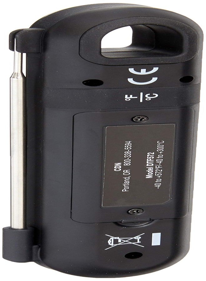 CDN DTF572 ProAccurate® Digital Thermometer - Folding Thermocouple Thermometer - Backlit Easy to Read Display - Stainless Steel Thin Tip Probe, Black - Image 4