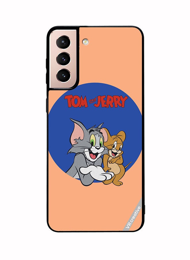 VR CREATIVE Protective Case Cover For Samsung Galaxy S21 Plus 5G Tom And Jerry Design Multicolour - Image 1