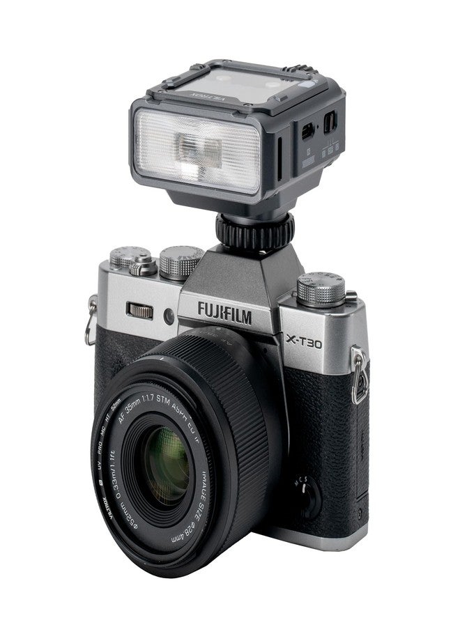 فيلتروكس فلاش VILTROX TTL لكاميرات فوجي فيلم، فلاش مثبت على الكاميرا بسعة 1800 مللي أمبير، 26 واط/ثانية، 5600 كلفن، فلاش صغير للكاميرا، رقم الدليل 16، زمن إعادة الشحن ثانية واحدة، مع صندوق إضاءة ناعمة (Spark Z3-F، رمادي) - Image 4