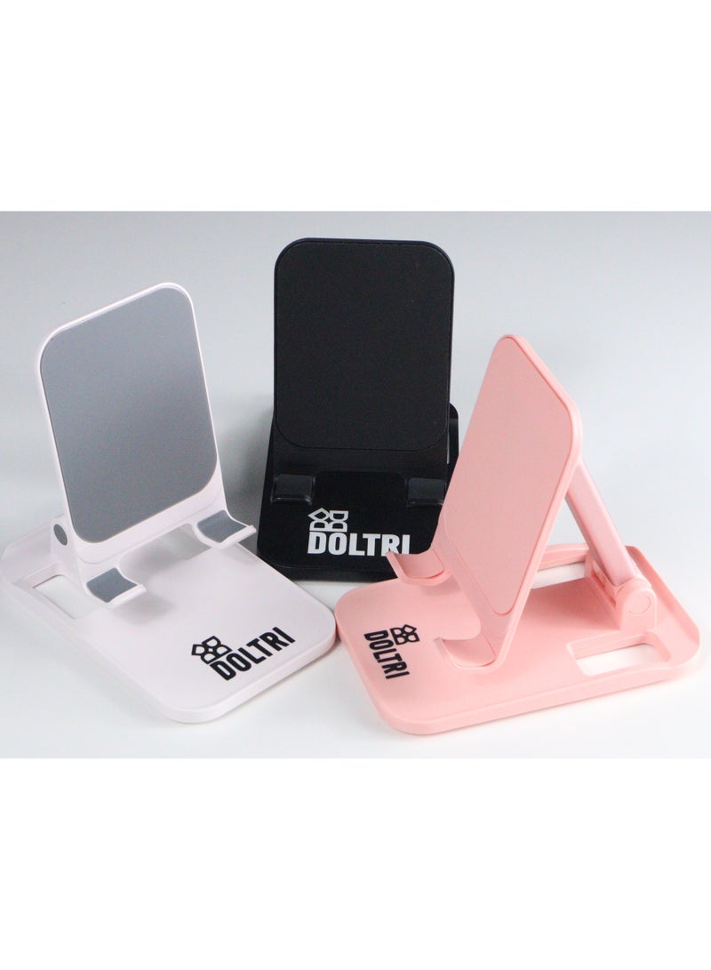 دولتري حامل الهاتف والكمبيوتر اللوحي القابل للطي (أبيض) - Image 5