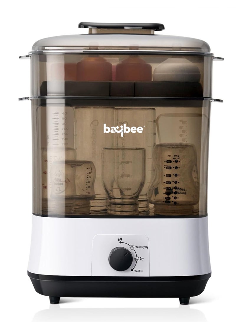 BAYBEE Puresteam Baby Bottle Sterilizer and Dryer | Electric Steam Bottle Drying with 72-Hour Storage & 8 Bottles Large Capacity | Baby Fast 360Â° Sterilization with One Knob Control & BPA Free - Image 1