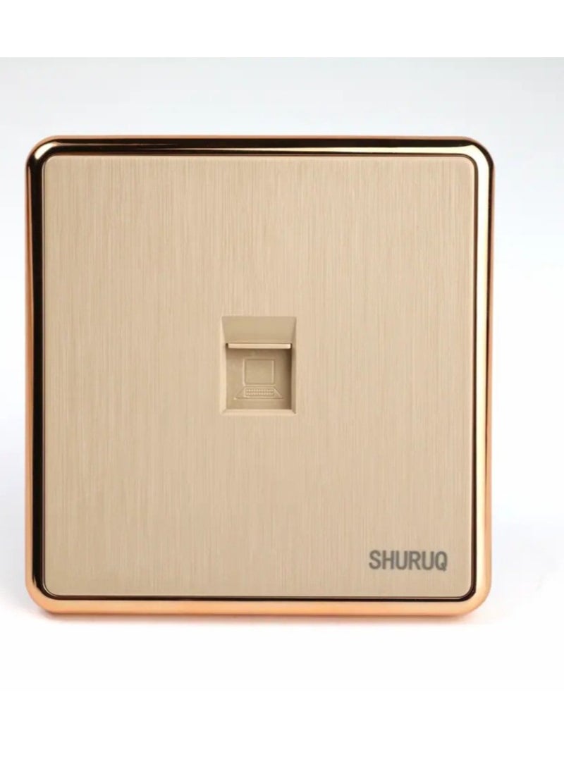 SHURUQ Golden wall internet socket - Image 1