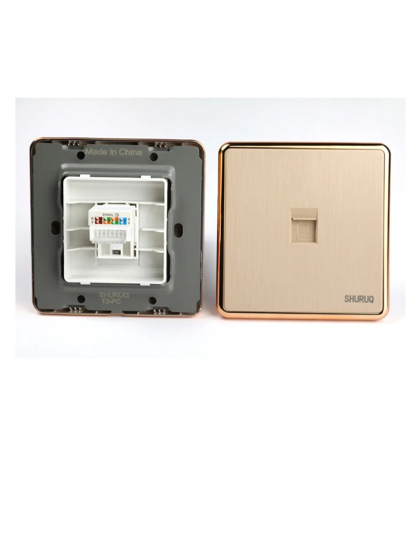 SHURUQ Golden wall internet socket - Image 2