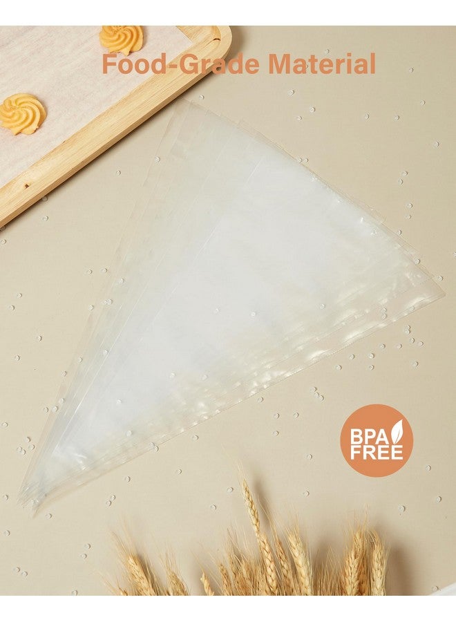 Kootek 12" Piping Bags (100Pcs), Disposable Pastry Bags Anti Burst Icing Frosting Bag Thick Cake Decorating Bags for Cookie, Cupcake, Candy, Baking Supplies Tools - Image 4