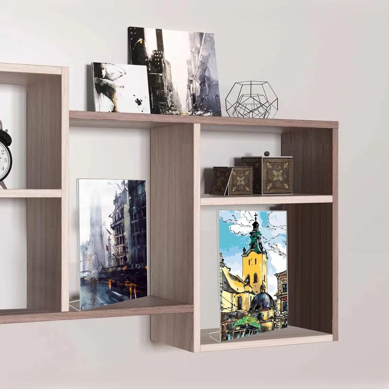TPGP إطارات صور أكريليك بوليديري 8x10، مجموعة من 6 حوامل عرض شفافة بدون إطار - Image 4