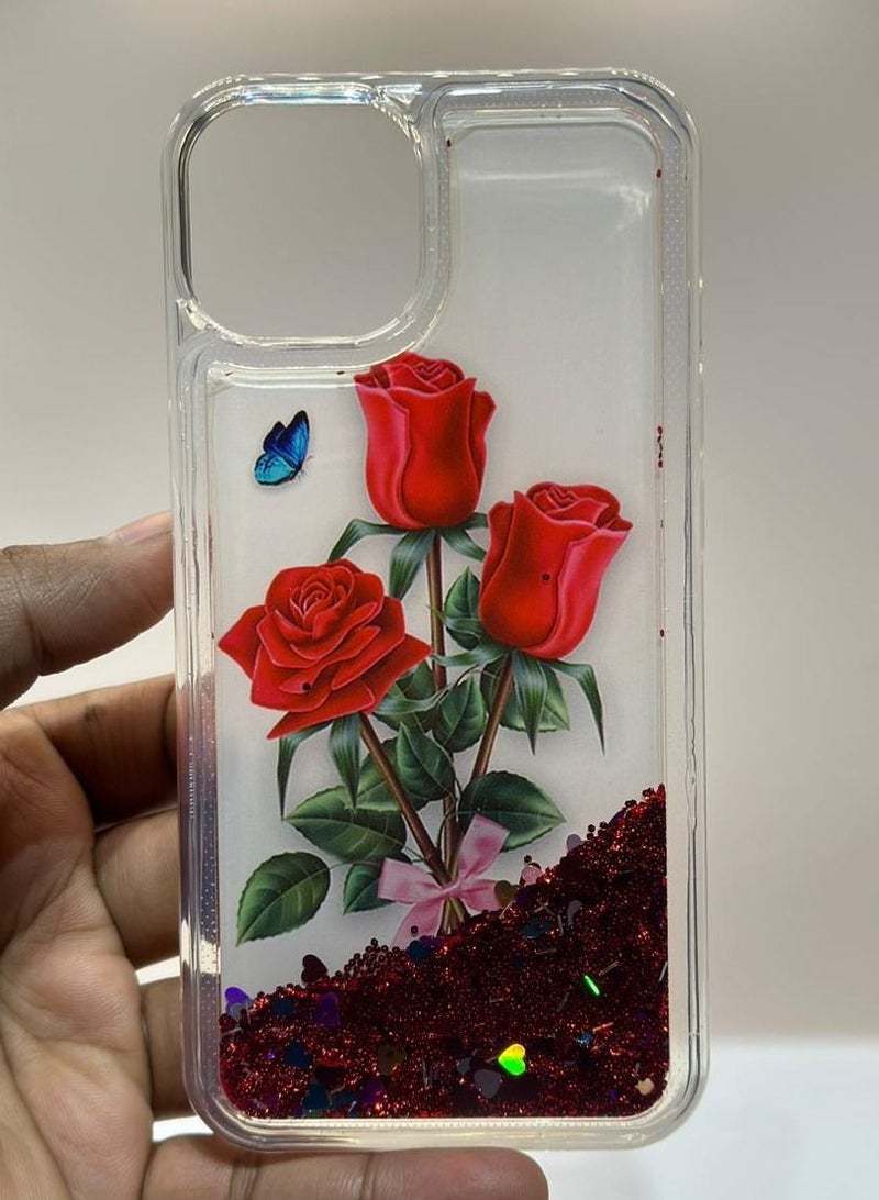 ipefet iphone 13  back cover for girls and women red colour - Image 1